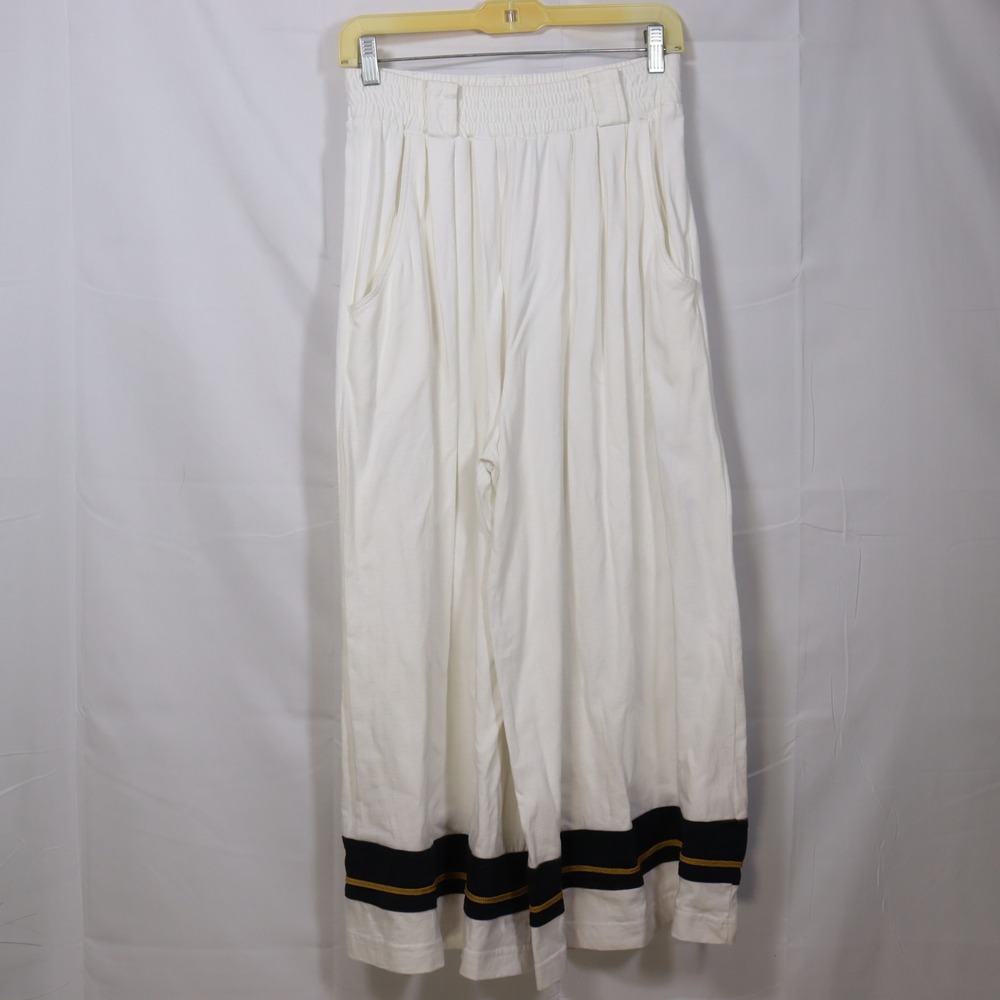 Catalina Gaucho Pants Small White Womens Nautical‎ Coastal Culottes